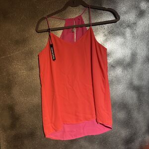Express Barcelona Cami Reversible Dress Shirt 2 Tones of Pink Size XS NWT